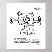 Humorous Well-Read Freak Poster 12-10-22