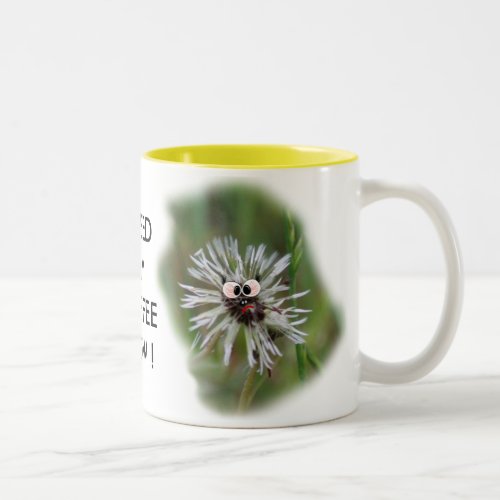 Humorous Wet Dandelion Coffee Mug _ pesonalize