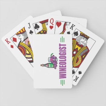 Humorous Wine Playing Cards by OlogistShop at Zazzle