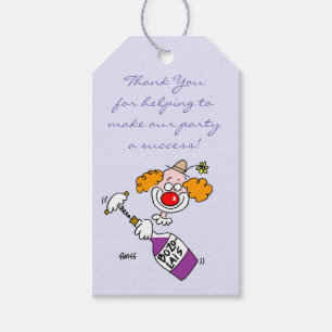 Humorous Wine Tasting Party Favors Tags