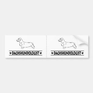 Humorous Wirehaired Dachshund Bumper Sticker