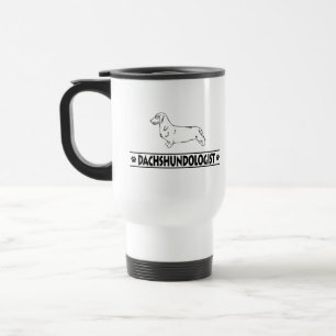 Humorous Wirehaired Dachshund Travel Mug
