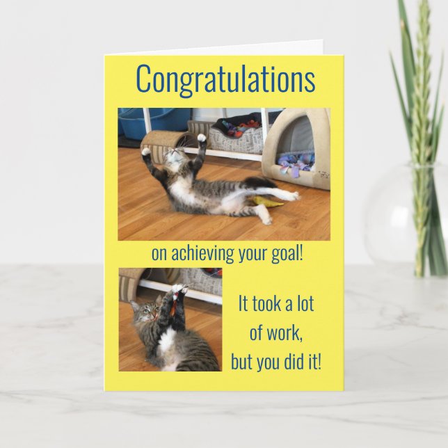 Humorous Wishes for Job Promotion Card (Front)