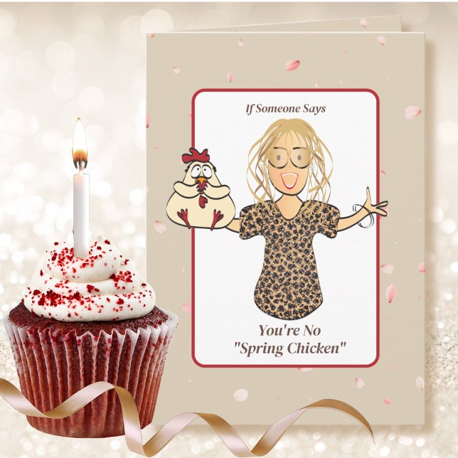 Humorous Woman Cartoon Funny Saying 40th Birthday  Card (Creator Uploaded)