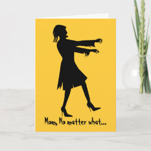Humorous Woman Zombie Mother's Day Card