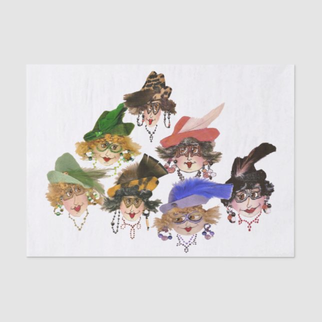 Humorous Women Tissue Paper (Front)