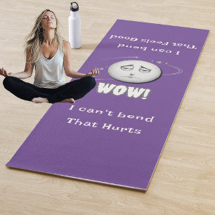 Humorous WOW Moonface Yoga Mat