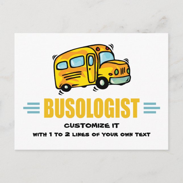Humorous Yellow School Bus Driver Funny Postcard (Front)