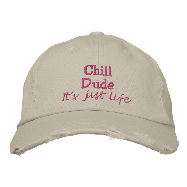 Humorouse Funny Embroidered Baseball Cap (Front)