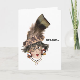 Humorousl WOO-HOO Lady Card