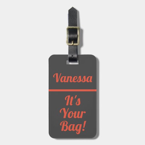 Humour Cute Funny luggage tag for travellers