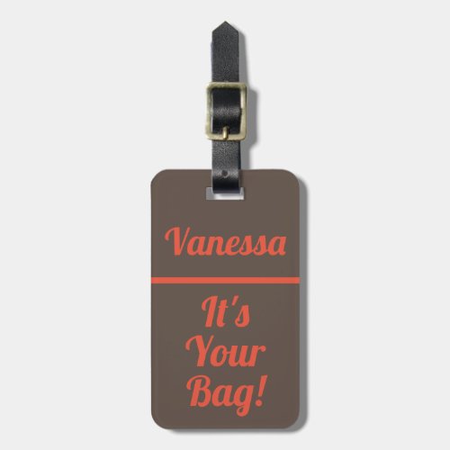 Humour Cute Funny luggage tag for travellers