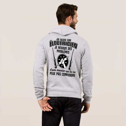 Humour lectricien hoodie