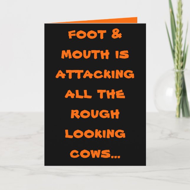 humour greetings cards (Front)