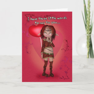 Humour Valentine's Day Card - Lusfully Yours