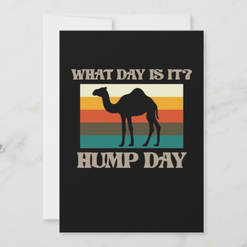Hump Day Camel Animal Lover Camels Pet Owner Graph Invitation