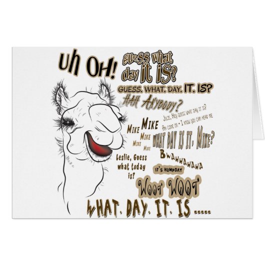 Hump Day Camel Cards (Front Horizontal)