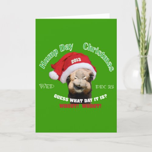 Hump Day Camel Christmas Holiday Card