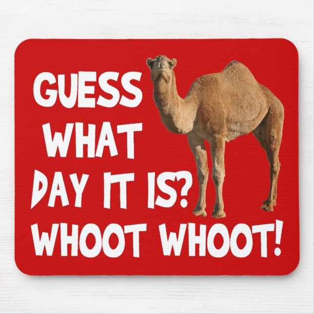 Hump Day Camel Guess What Day It Is Mouse Pad (Front)