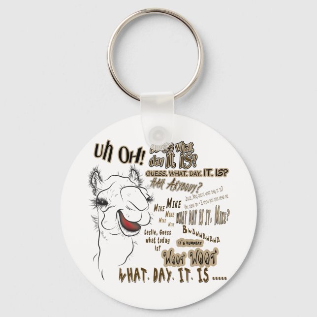 Hump Day Camel Keychain (Front)