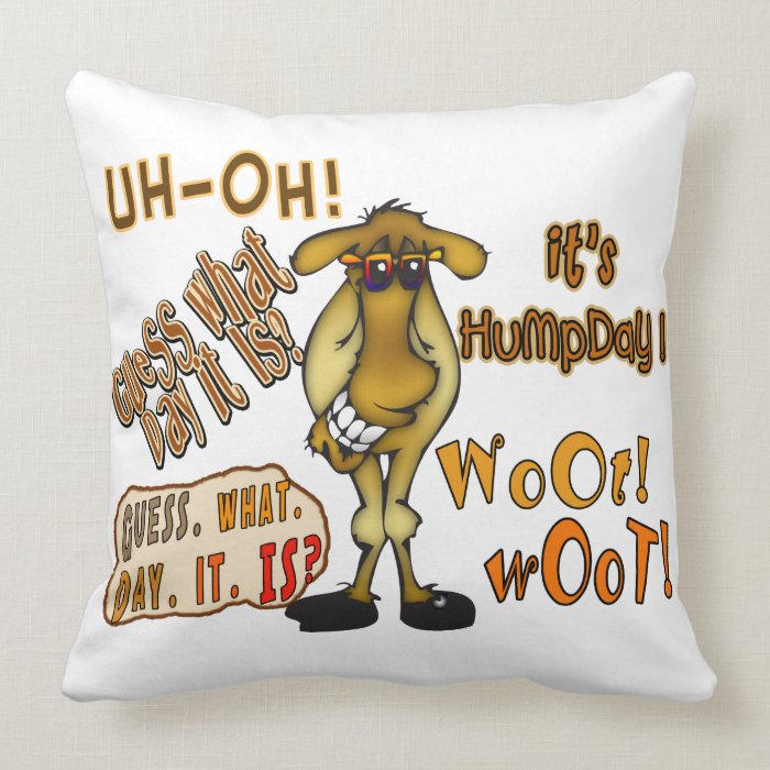 Hump Day Camel Pillow