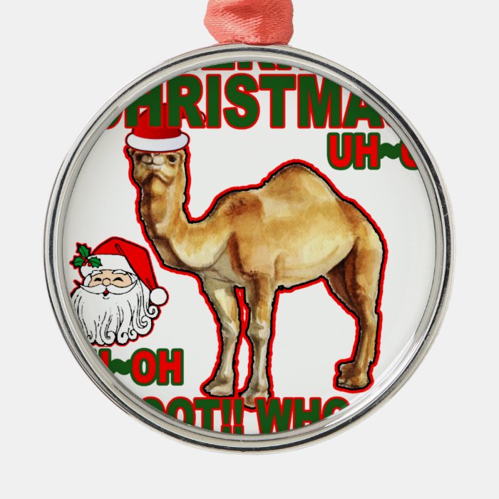 Hump Day Camel Santa Christmas T shirt NM.png Christmas Ornament