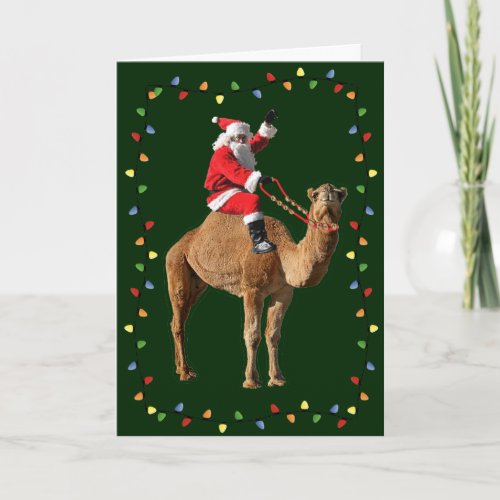 Hump Day Camel  Santa Merry Christmas Card