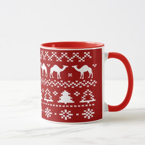 Hump Day Camel Ugly Christmas Sweater Mugs
