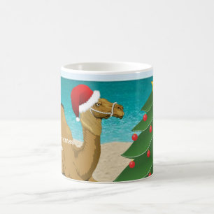 Hump Day Camel with Santa Hat Mug
