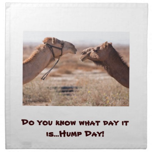 Hump Day Camels Napkin