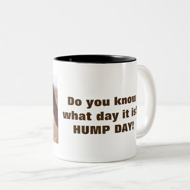 Hump Day Camels Two-Tone Coffee Mug (Front Right)