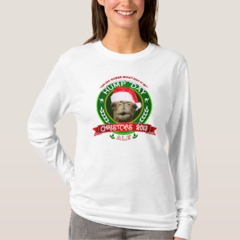 Hump Day Christmas Ale Label T-shirt by LaughingShirts at Zazzle