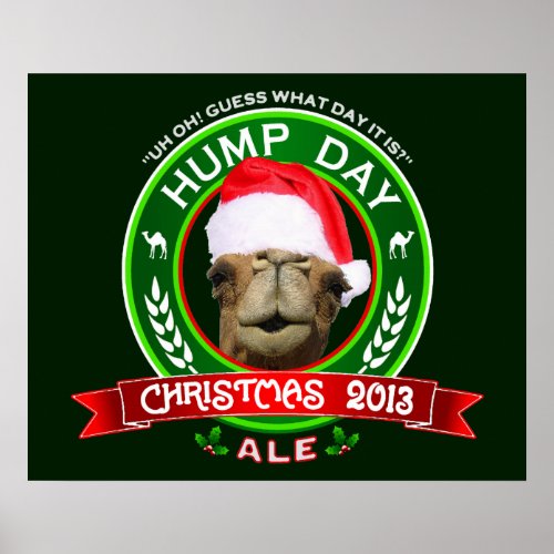 Hump Day Christmas Ale T_shirt Poster