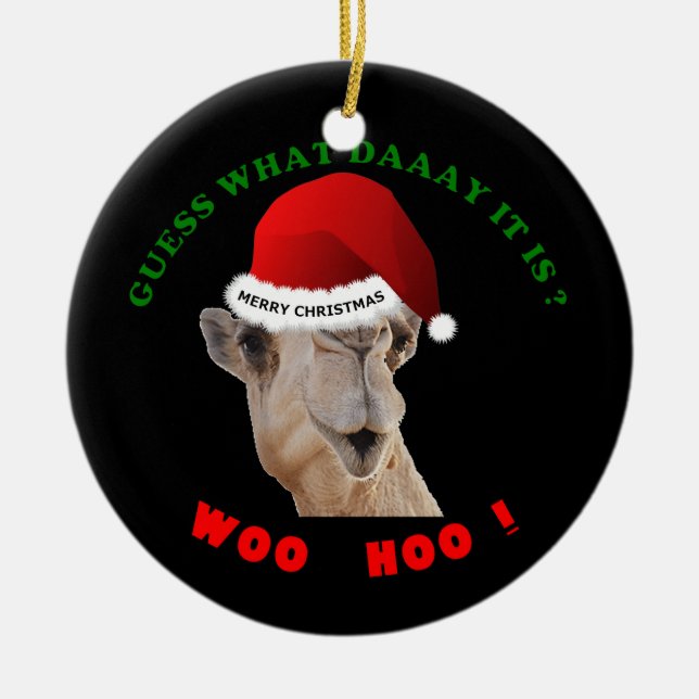 Hump Day Christmas Ornament CAmel (Front)