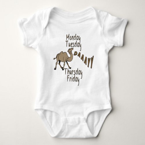 Hump Day Week Days Baby Bodysuit