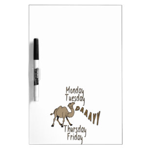 Hump Day Week Days Dry-Erase Board