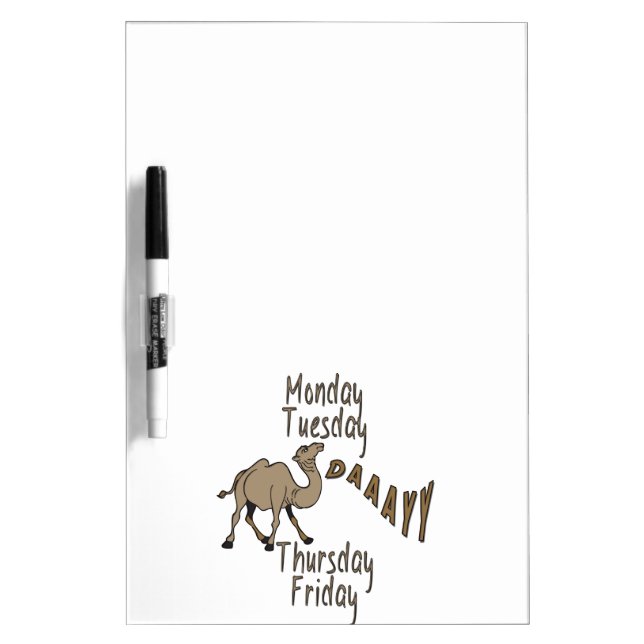 Hump Day Week Days Dry-Erase Board (Front)