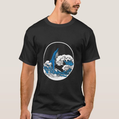 Humpback Blue Whale Ocean Wave Nature Sea Marine A T_Shirt