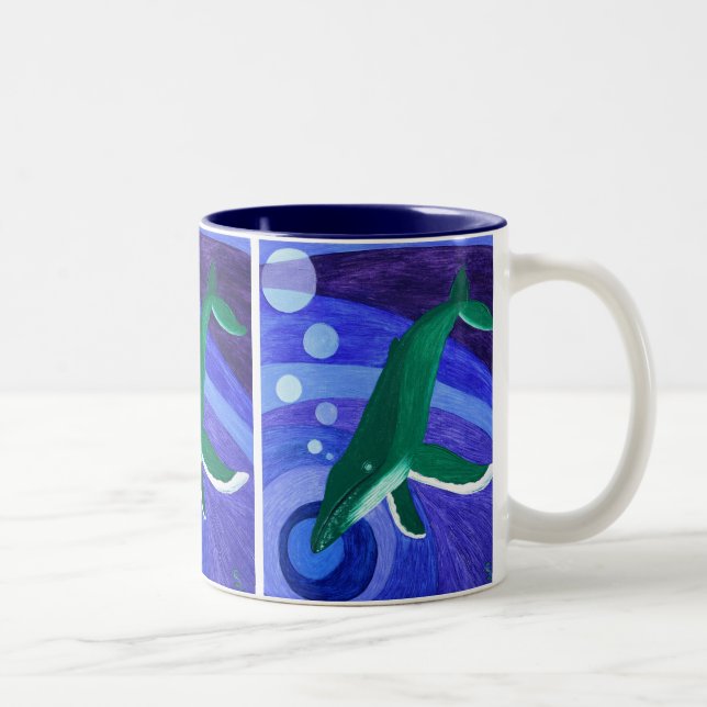 Humpback Song Two-Tone Coffee Mug (Right)