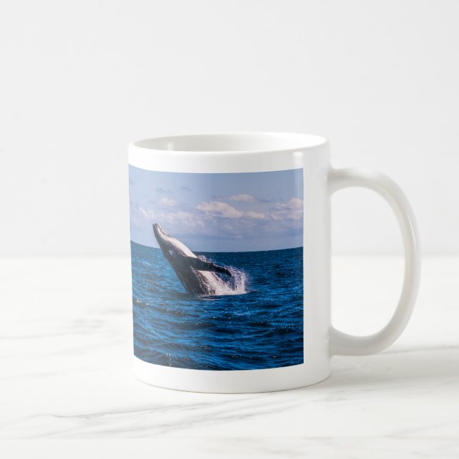 Humpback Whale Breach Coffee Mug (Right)