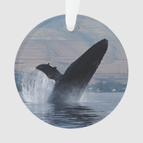 humpback whale breach ornament