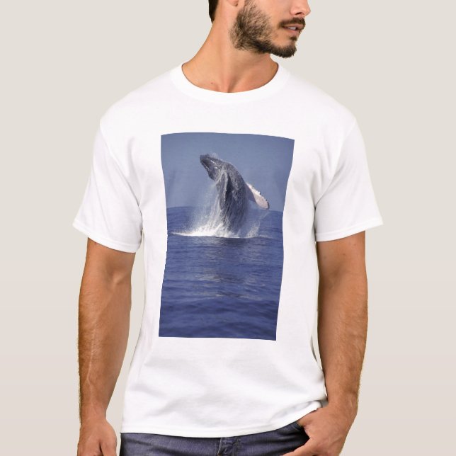 Humpback whale breaching (Megaptera T-Shirt (Front)