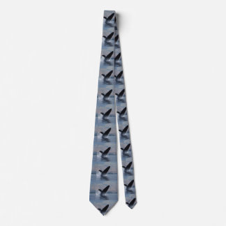 humpback whale breaching neck tie