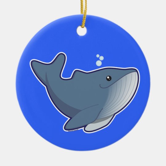 Humpback Whale Ceramic Ornament