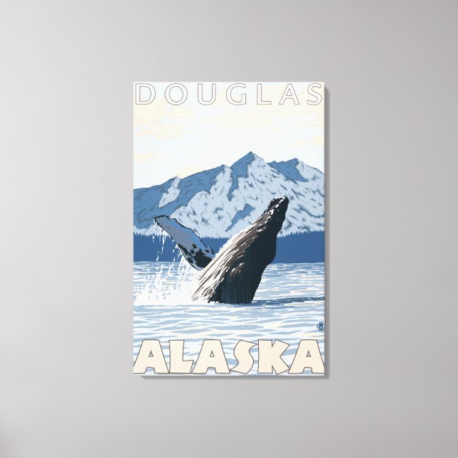 Humpback Whale - Douglas, Alaska Canvas Print (Front)