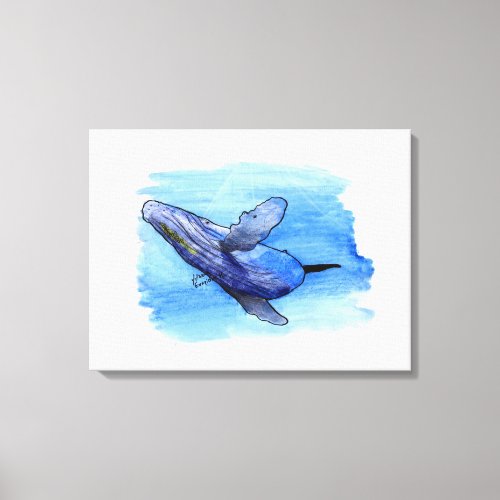 humpback whale drawing canvas