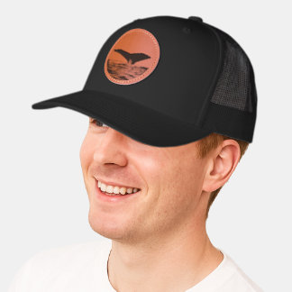 Humpback Whale Fluke Leather Patch Hat