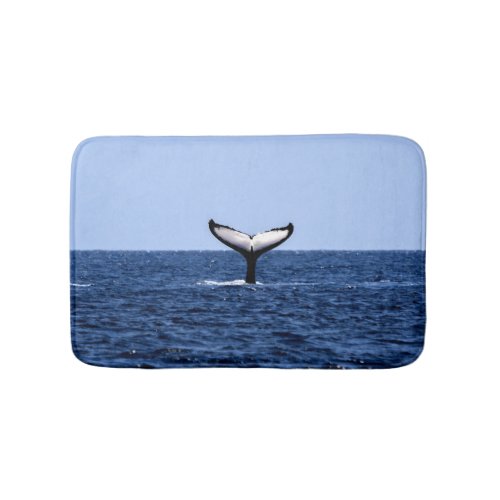 Humpback Whale in Ocean Bath Mat