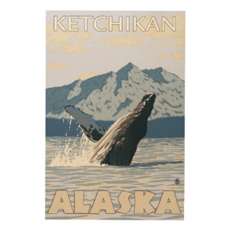 Humpback Whale - Ketchikan, Alaska Wood Wall Decor
