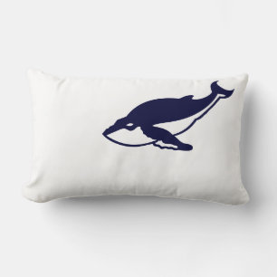 Humpback Whale Lumbar Pillow